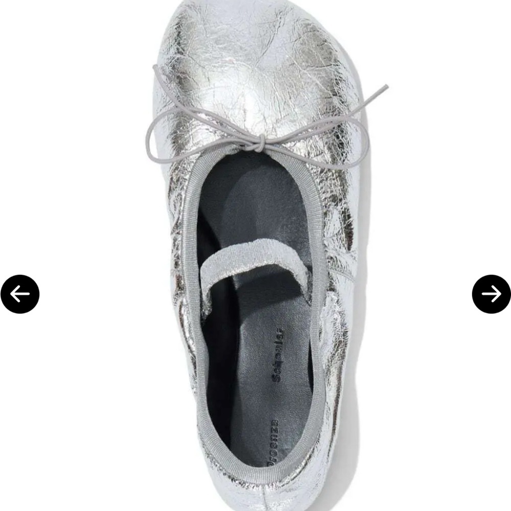 Proenza Schouler Metallic Glove Ballerina flat